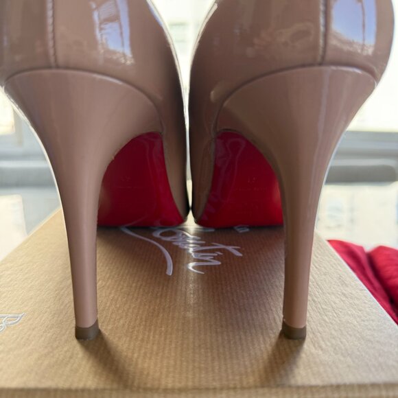 Christian Louboutin Simple Pump 85 Patent Calf Nude - Picture 3 of 5